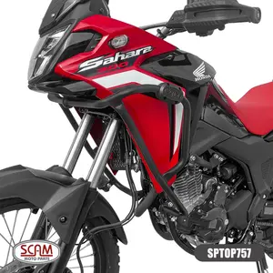Imagem 2 de Protetor de Motor Carenagem Scam Honda Sahara 300 (apartir de 2024) Preto - SPTOP757