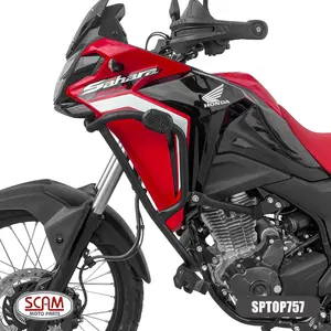 Imagem 3 de Protetor de Motor Carenagem Scam Honda Sahara 300 (apartir de 2024) Preto - SPTOP757