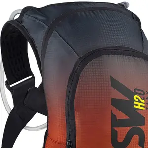 Imagem 2 de Mochila de Hidratação ASW Tank 3 Litros - Cinza/Laranja