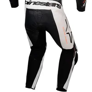 Imagem 6 de Macacão Alpinestars GP Plus V4 Sprint 1 Peça - Preto/Branco/Vermelho Fluor