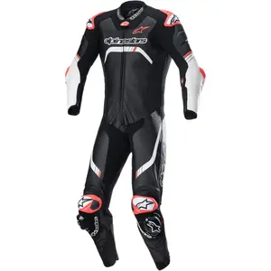 Macacão Alpinestars GP Tech V4 1 Peça - Preto/Branco