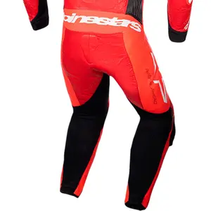 Imagem 6 de Macacão Alpinestars GP Plus V4 Sprint 1 Peça - Vermelho Fluor/Branco
