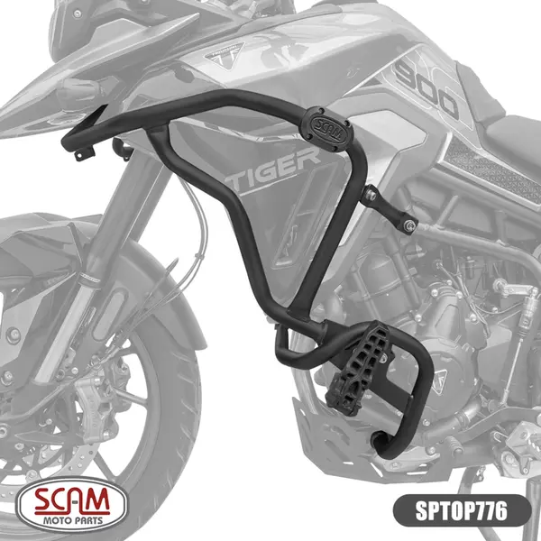 Imagem 1 de Protetor de Motor Carenagem Scam Triumph Tiger 900 (apartir de 2020) Preto - SPTOP776