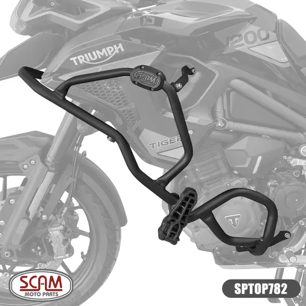 Imagem 1 de Protetor de Motor Carenagem Scam Triumph Speed 400/Scrambler 400 (apartir de 2024) Preto - SPTOP785