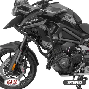 Imagem 3 de Protetor de Motor Carenagem Scam Triumph Speed 400/Scrambler 400 (apartir de 2024) Preto - SPTOP785