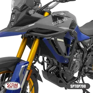 Imagem 2 de Protetor de Motor Carenagem Scam Suzuki V-Strom 800 (apartir de 2024) Preto - SPTOP790