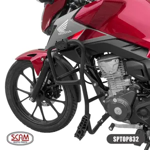 Imagem 2 de Protetor de Motor Carenagem Scam Honda CG160 (apartir de 2025) Preto - SPTOP832