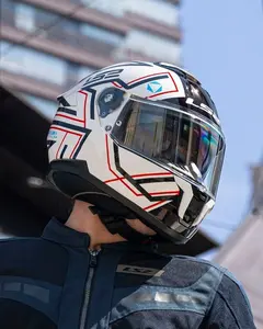 Imagem 11 de Capacete LS2 Stream 2 Maze - Branco/Preto