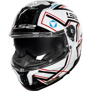 Imagem 3 de Capacete LS2 Stream 2 Maze - Branco/Preto
