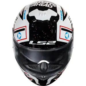 Imagem 6 de Capacete LS2 Stream 2 Maze - Branco/Preto