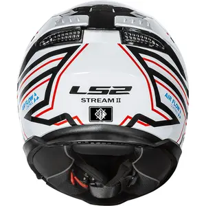 Imagem 9 de Capacete LS2 Stream 2 Maze - Branco/Preto