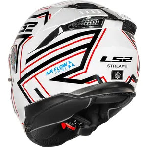 Imagem 7 de Capacete LS2 Stream 2 Maze - Branco/Preto