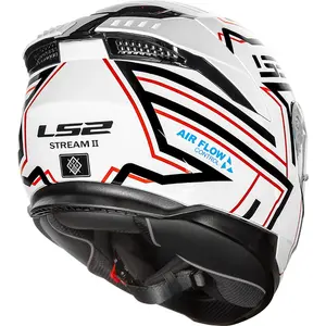 Imagem 8 de Capacete LS2 Stream 2 Maze - Branco/Preto