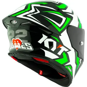 Imagem 6 de Capacete KYT TT Revo Alex Lowes 2024 - Preto/Branco/Verde