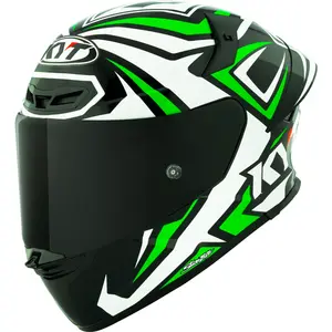 Imagem 2 de Capacete KYT TT Revo Alex Lowes 2024 - Preto/Branco/Verde