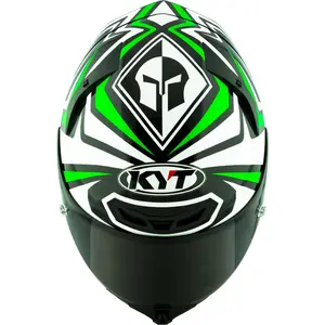 Imagem 5 de Capacete KYT TT Revo Alex Lowes 2024 - Preto/Branco/Verde