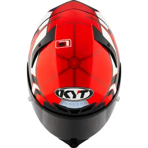 Imagem 4 de Capacete KYT TT Revo Bayliss - Preto/Branco/Vermelho