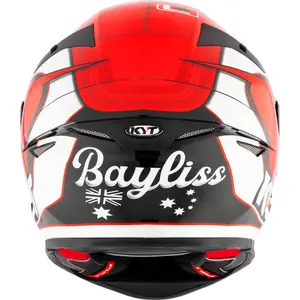 Imagem 6 de Capacete KYT TT Revo Bayliss - Preto/Branco/Vermelho