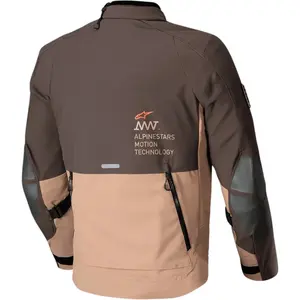 Imagem 2 de Jaqueta Alpinestars AMT 8 Drystar XF - Marrom Escuro/Caqui