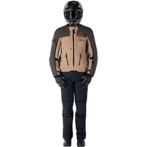 Imagem 7 de Jaqueta Alpinestars AMT 8 Drystar XF - Marrom Escuro/Caqui