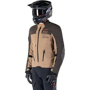 Imagem 3 de Jaqueta Alpinestars AMT 8 Drystar XF - Marrom Escuro/Caqui