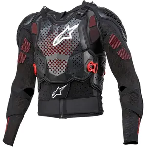 Jaqueta Colete Alpinestars Bionic Tech V3 - Preto/Branco/Vermelho