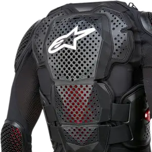 Imagem 4 de Jaqueta Colete Alpinestars Bionic Tech V3 - Preto/Branco/Vermelho