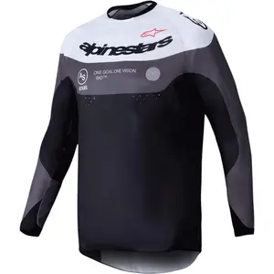 Imagem 1 de Camisa Alpinestars Pro Dura - Preto Magneto/Branco