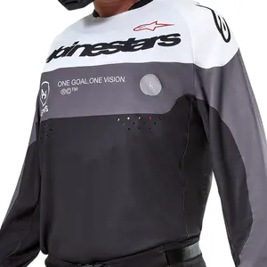 Imagem 4 de Camisa Alpinestars Pro Dura - Preto Magneto/Branco