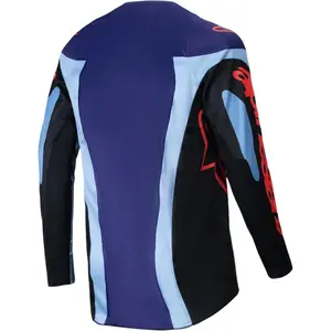 Imagem 2 de Camisa Alpinestars Racer Ocuri 25 - Azul/Preto/Laranja Fluor