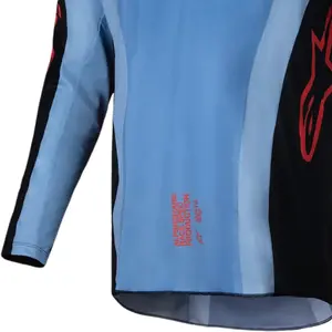 Imagem 4 de Camisa Alpinestars Racer Ocuri 25 - Azul/Preto/Laranja Fluor