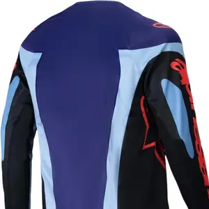Imagem 5 de Camisa Alpinestars Racer Ocuri 25 - Azul/Preto/Laranja Fluor
