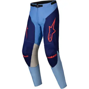 Calça Alpinestars Racer Ocuri 25 - Azul/Preto/Laranja Fluor