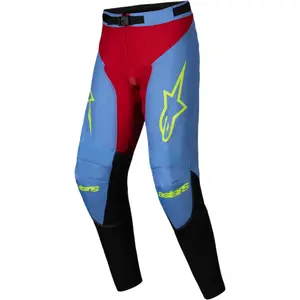 Imagem 1 de Calça Alpinestars Racer Ocuri 25 - Azul/Vermelho/Amarelo Fluor