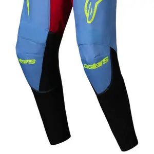 Imagem 4 de Calça Alpinestars Racer Ocuri 25 - Azul/Vermelho/Amarelo Fluor
