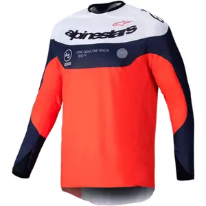 Imagem 1 de Camisa Alpinestars Pro Dura - Azul/Laranja Hot/Branco