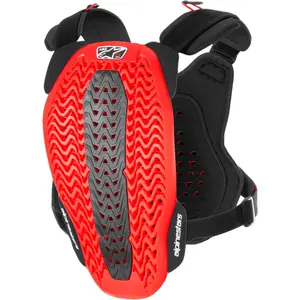 Imagem 2 de Colete Alpinestars A5 Plasma Chest Protector - Preto/Vermelho/Branco