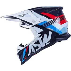 Imagem 2 de Capacete ASW R1 Mips Neo - Branco/Azul Marinho/Vermelho