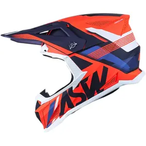 Imagem 2 de Capacete ASW R1 Mips Neo - Laranja Fluor/Branco/Azul
