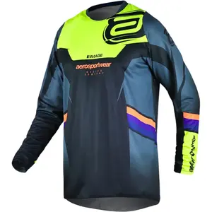 Camisa ASW Image Sync 25 - Cinza Chumbo/Preto/Amarelo Fluor - Grid