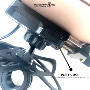 Imagem 4 de Suporte de Celular Interphone Alumínio USB Universal