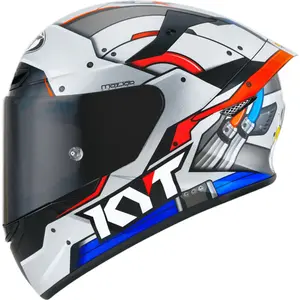 Imagem 1 de Capacete KYT TT Course Ratthapark Space Monkey - Cinza/Preto