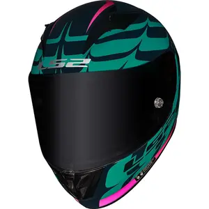 Imagem 5 de Capacete LS2 FF323 Arrow R Flames - Azul/Vermelho
