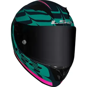 Imagem 6 de Capacete LS2 FF323 Arrow R Flames - Azul/Vermelho