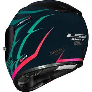 Imagem 7 de Capacete LS2 FF323 Arrow R Flames - Azul/Vermelho