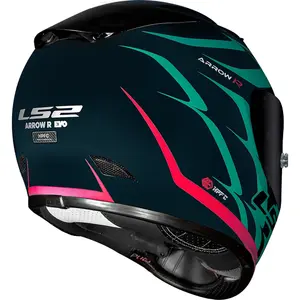 Imagem 8 de Capacete LS2 FF323 Arrow R Flames - Azul/Vermelho