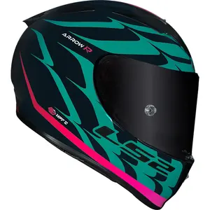 Imagem 2 de Capacete LS2 FF323 Arrow R Flames - Azul/Vermelho