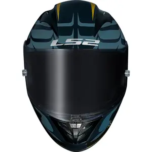 Imagem 3 de Capacete LS2 FF323 Arrow R Flames - Azul/Dourado