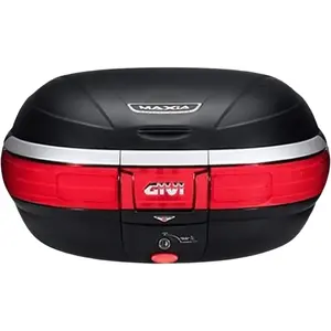 Imagem 2 de Baú / Bauleto Givi E-52N Monokey Maxia 52 Litros - Preto/Vermelho
