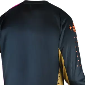 Imagem 5 de Camisa ASW Image Karma 26 - Preto/Dourado/Laranja Fluor